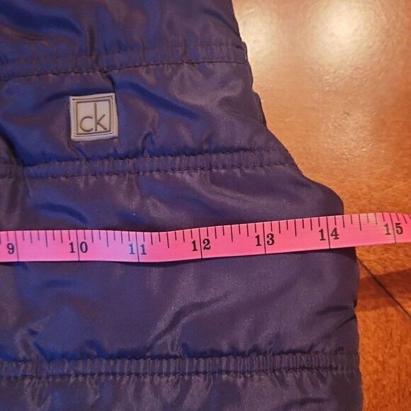 Calvin Klein Designer Puffer Insulated Vest Jacket, Size 5, Navy Blue Unisex - Picture 4 of 8